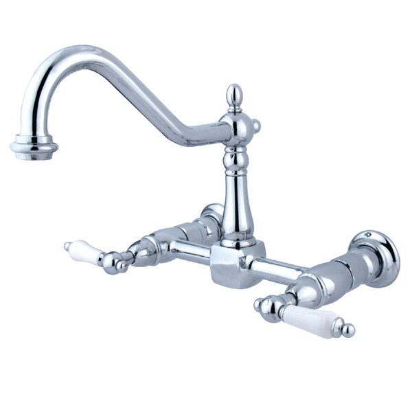 Heritage KS1241PL 2-Handle 8-Inch Wall Mount Kitchen Faucet KS1241PL - main